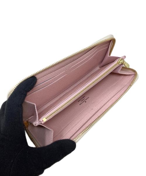 LOUIS VUITTON（ルイ ヴィトン）LOUIS VUITTON (ルイ ヴィトン) LOUIS VUITTON（ルイヴィトン）　N60109　ダミエ・アズール　ポルトフォイユ・クレマンス　CA1158 ベージュの古着・服飾アイテム