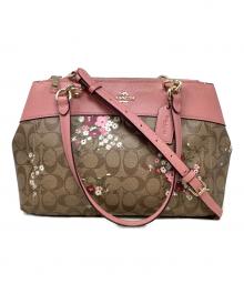 COACH（コーチ）の古着「COACH（コーチ）　F28963　キャンバス フラワープリント ブルック キャリーオール」