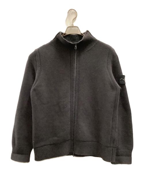 STONE ISLAND（ストーンアイランド）STONE ISLAND (ストーンアイランド) ドライバーズニット ブラック サイズ:Mの古着・服飾アイテム