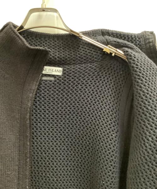 STONE ISLAND（ストーンアイランド）STONE ISLAND (ストーンアイランド) ドライバーズニット ブラック サイズ:Mの古着・服飾アイテム