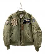 TED COMPANYテッドカンパニー）の古着「MA-1ジャケット」｜カーキ