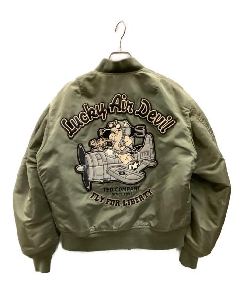 TED COMPANY（テッドカンパニー）TED COMPANY (テッドカンパニー) MA-1ジャケット カーキ サイズ:38の古着・服飾アイテム
