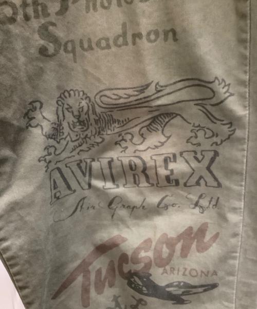 AVIREX（アヴィレックス）AVIREX (アヴィレックス) 60’s ARMY CHINO PANTS ”ARCHIVE GRAPHIC オリーブ サイズ:XLの古着・服飾アイテム