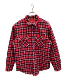 SUPREME（シュプリーム）の古着「長袖シャツ　	arc logo quilted flannel shirt」｜レッド
