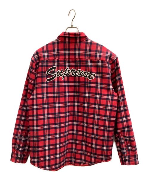 SUPREME（シュプリーム）SUPREME (シュプリーム) 長袖シャツ　	arc logo quilted flannel shirt レッド サイズ:Lの古着・服飾アイテム