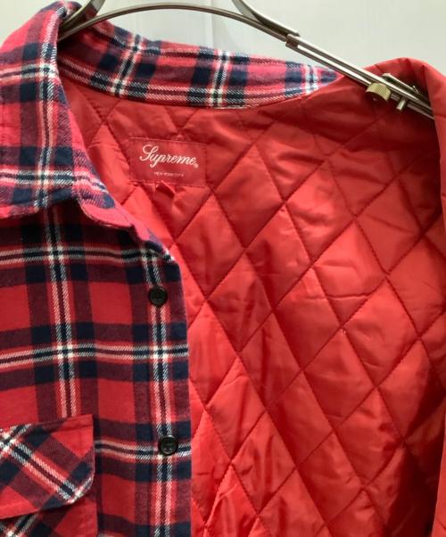 SUPREME（シュプリーム）SUPREME (シュプリーム) 長袖シャツ　	arc logo quilted flannel shirt レッド サイズ:Lの古着・服飾アイテム