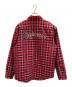 SUPREME (シュプリーム) 長袖シャツ　	arc logo quilted flannel shirt レッド サイズ:L：15000円