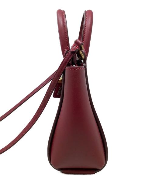 COACH（コーチ）COACH (コーチ) COACH ハンドバッグ レザー RED レッドの古着・服飾アイテム