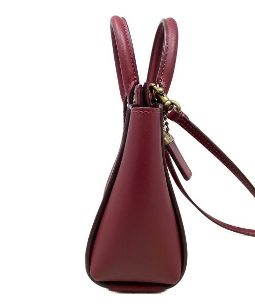 COACH（コーチ）COACH (コーチ) COACH ハンドバッグ レザー RED レッドの古着・服飾アイテム