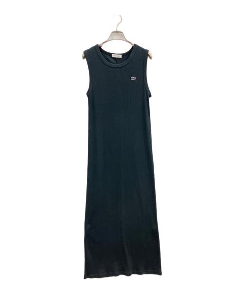 LACOSTE（ラコステ）LACOSTE (ラコステ) ノースリーブ・キャミソールワンピース　LACOSTE　（ラコステ）EF019J ブラック サイズ:36の古着・服飾アイテム