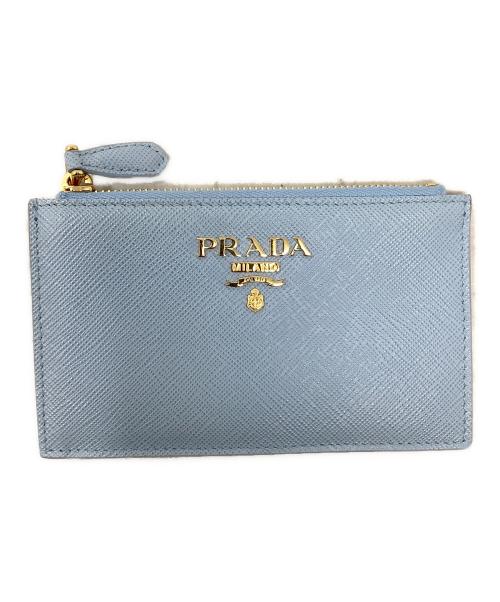 PRADA（プラダ）PRADA (プラダ) カードケース　PRADA（プラダ）　1MC086 ブルーの古着・服飾アイテム