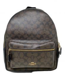 COACH（コーチ）の古着「COACH（コーチ）　シグネチャー　F32200」｜ブラック×ブラウン