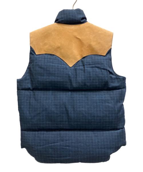 WAREHOUSE（ウエアハウス）WAREHOUSE (ウエアハウス) RockyMountainFeatherBed (ロッキーマウンテンフェザーベッド) Rocky Mountain Featherbedダウンベスト ネイビー サイズ:38の古着・服飾アイテム