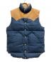 WAREHOUSE（ウエアハウス）の古着「Rocky Mountain Featherbedダウンベスト」｜ネイビー