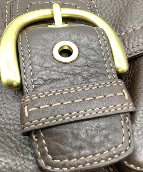 COACH（コーチ）COACH (コーチ) ハンドバッグ　レザー ブラウンの古着・服飾アイテム