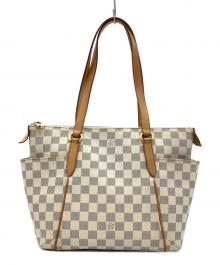 LOUIS VUITTON（ルイ ヴィトン）の古着「ダミエ・アズール　	トータリーPM」｜ホワイト