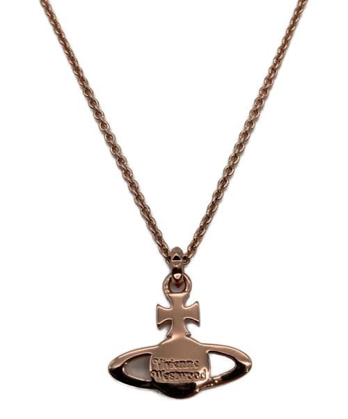 Vivienne Westwood（ヴィヴィアンウエストウッド）Vivienne Westwood (ヴィヴィアンウエストウッド) オーブモチーフネックレス ピンクゴールドの古着・服飾アイテム
