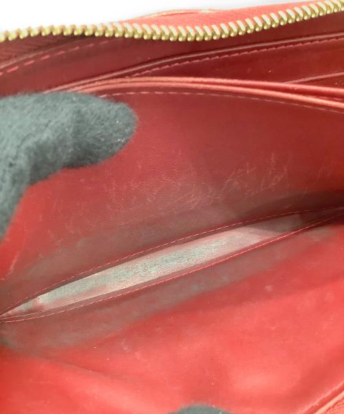 LOUIS VUITTON（ルイ ヴィトン）LOUIS VUITTON (ルイ ヴィトン) LOUIS VUITTON（ルイ　ヴィトン）　ヴェルニ　M91732　ジッピー ウォレット　CA4078 レッドの古着・服飾アイテム