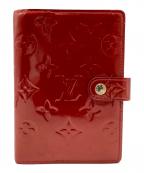 LOUIS VUITTONルイ ヴィトン）の古着「LOUIS VUITTON（ルイ　ヴィトン）　ヴェルニ　CA5111　Agenda fonctionnel PM」｜レッド