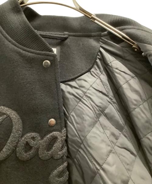 New Era（ニューエラ）New Era (ニューエラ) メルトン バーシティジャケット ロサンゼルス・ドジャース ブラック ブラック サイズ:XL 未使用品の古着・服飾アイテム