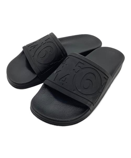MM6 Maison Margiela（エムエムシックスメゾンマルジェラ）MM6 Maison Margiela (エムエムシックスメゾンマルジェラ) シャワーサンダル ブラック サイズ:SIZE 39の古着・服飾アイテム