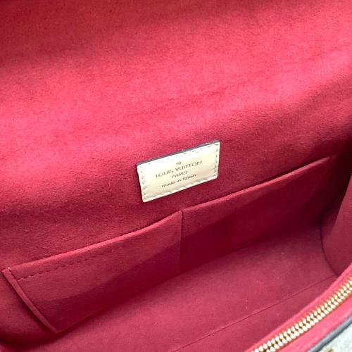 LOUIS VUITTON（ルイ ヴィトン）LOUIS VUITTON (ルイ ヴィトン) 2WAYバッグ レッド×ブラウンの古着・服飾アイテム