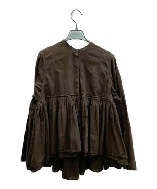 Curensology（カレンソロジー）Curensology (カレンソロジー) 長袖ブラウス ブラウン サイズ:Freeの古着・服飾アイテム