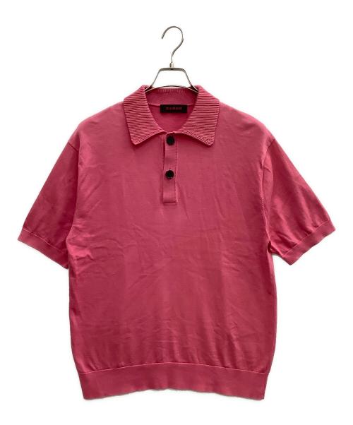 CABAN（キャバン）CABAN (キャバン) ポロニットプルオーバ ピンク サイズ:SIZE Mの古着・服飾アイテム