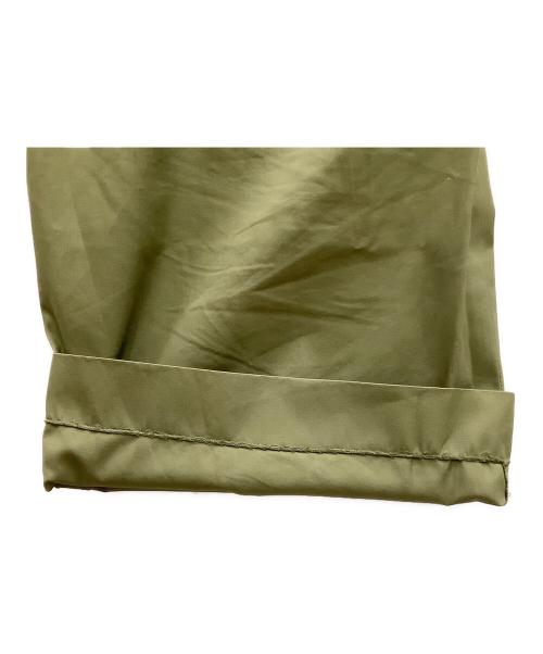 TOMORROW LAND（トゥモローランド）TOMORROW LAND (トゥモローランド) 	コットンギャバジン タックワイドパンツ グリーン サイズ:SIZE 34の古着・服飾アイテム