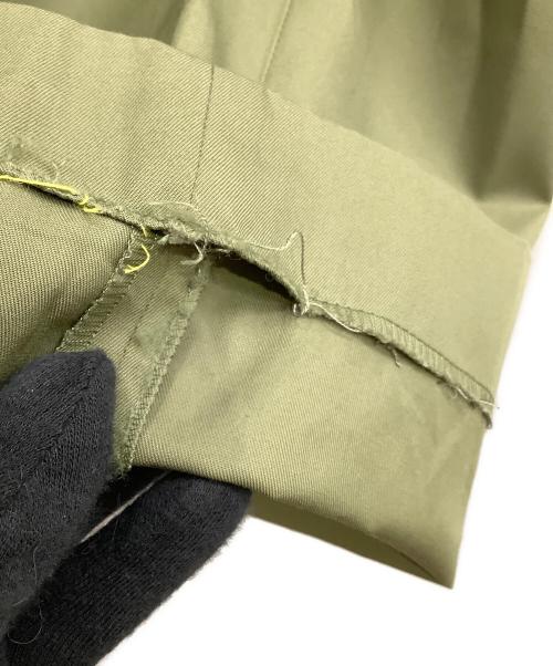 TOMORROW LAND（トゥモローランド）TOMORROW LAND (トゥモローランド) 	コットンギャバジン タックワイドパンツ グリーン サイズ:SIZE 34の古着・服飾アイテム