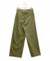 TOMORROW LAND (トゥモローランド) 	コットンギャバジン タックワイドパンツ グリーン サイズ:SIZE 34：8000円