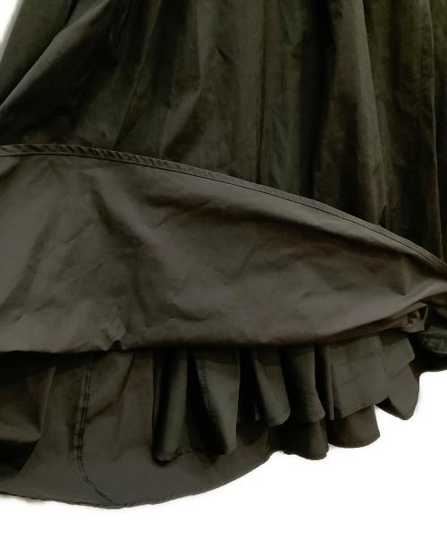 Snidel（スナイデル）Snidel (スナイデル) フリルサスペンダー付ボリュームスカート ブラック サイズ:SIZE 0の古着・服飾アイテム