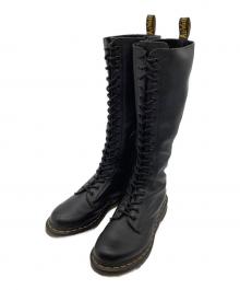 Dr.Martens（ドクターマーチン）の古着「ロングブーツ　Dr.Martens（ドクターマーチン）	1B60　BEX20ホール ブーツ」｜ブラック