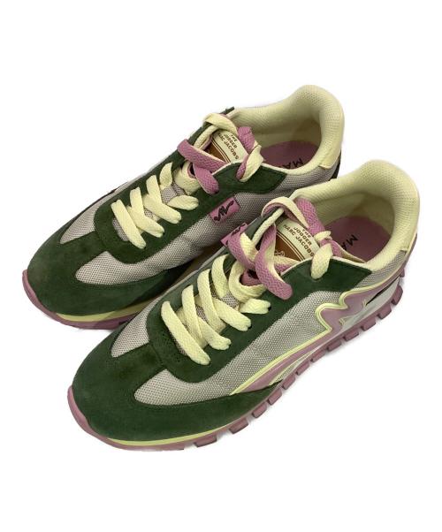 MARC JACOBS（マークジェイコブス）MARC JACOBS (マークジェイコブス) スニーカー The Jogger ピンク×グリーン サイズ:SIZE 37の古着・服飾アイテム