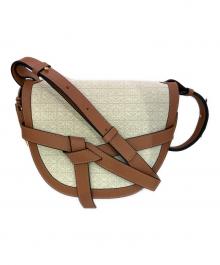 LOEWE（ロエベ）の古着「ゲートデュアルミニバッグ　LOEWE（ロエベ）　06 21 46」｜ベージュ