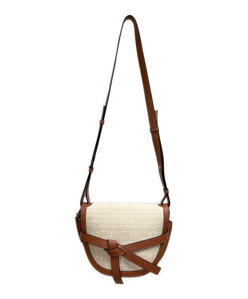 LOEWE（ロエベ）LOEWE (ロエベ) ゲートデュアルミニバッグ　LOEWE（ロエベ）　06 21 46 ベージュの古着・服飾アイテム