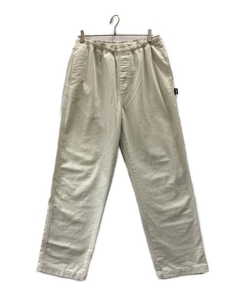 stussy（ステューシー）stussy (ステューシー) ストレートパンツ　stussy（ステューシー）　116553 ホワイト サイズ:Ｌの古着・服飾アイテム
