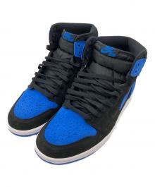 NIKE（ナイキ）の古着「AIR JORDAN 1  Retro High OG "Royal Reimagined"」｜ブラック×ブルー