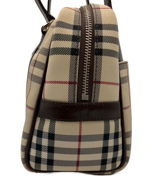 BURBERRY（バーバリー）BURBERRY (バーバリー) BURBERRY(バーバリー) ミニボストンバッグ	84887 ブラウン×ベージュの古着・服飾アイテム