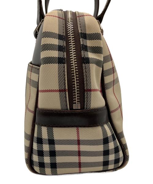 BURBERRY（バーバリー）BURBERRY (バーバリー) BURBERRY(バーバリー) ミニボストンバッグ	84887 ブラウン×ベージュの古着・服飾アイテム