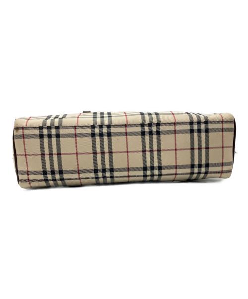 BURBERRY（バーバリー）BURBERRY (バーバリー) BURBERRY(バーバリー) ミニボストンバッグ	84887 ブラウン×ベージュの古着・服飾アイテム