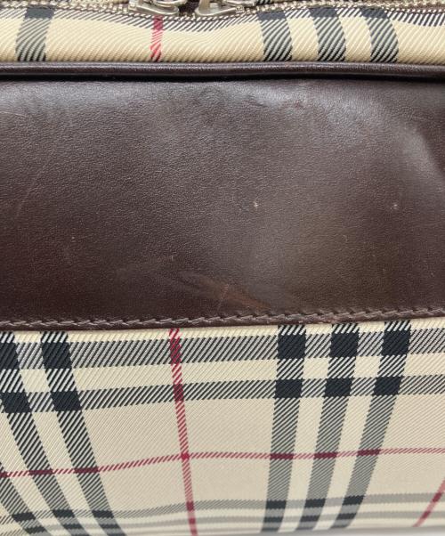 BURBERRY（バーバリー）BURBERRY (バーバリー) BURBERRY(バーバリー) ミニボストンバッグ	84887 ブラウン×ベージュの古着・服飾アイテム