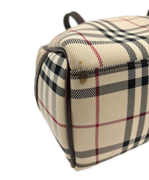 BURBERRY（バーバリー）BURBERRY (バーバリー) BURBERRY(バーバリー) ミニボストンバッグ	84887 ブラウン×ベージュの古着・服飾アイテム