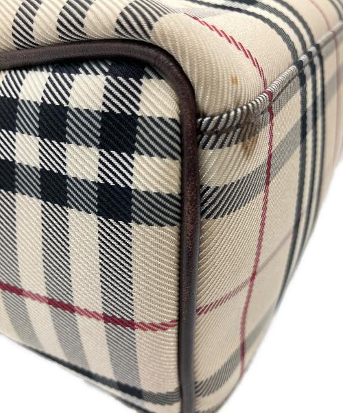 BURBERRY（バーバリー）BURBERRY (バーバリー) BURBERRY(バーバリー) ミニボストンバッグ	84887 ブラウン×ベージュの古着・服飾アイテム
