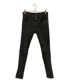 Saint Laurent Paris（サンローランパリ）の古着「スキニーデニムパンツ」｜ブラック