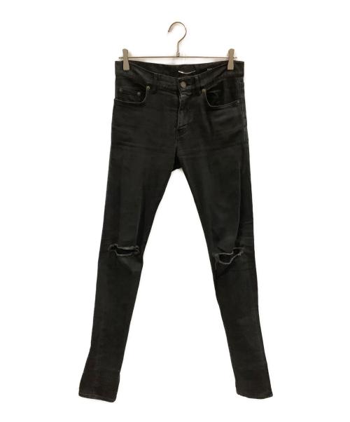 Saint Laurent Paris（サンローランパリ）Saint Laurent Paris (サンローランパリ) スキニーデニムパンツ ブラック サイズ:Mの古着・服飾アイテム