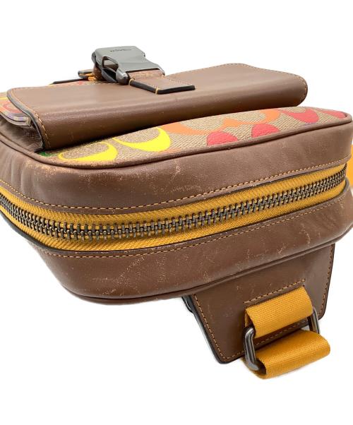 COACH（コーチ）COACH (コーチ) COACH（コーチ）　トラックパックインレインボーシグネチャーキャンバス　C9846　シグネチャー ブラウンの古着・服飾アイテム