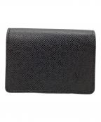 LOUIS VUITTONルイ ヴィトン）の古着「LOUIS VUITTON（ルイヴィトン）　タイガ　アンヴェロップ・カルト・ドゥ・ヴィジット　M64595」｜ブラック