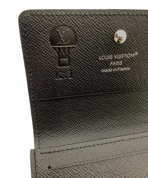 LOUIS VUITTON（ルイ ヴィトン）LOUIS VUITTON (ルイ ヴィトン) LOUIS VUITTON（ルイヴィトン）　タイガ　アンヴェロップ・カルト・ドゥ・ヴィジット　M64595 ブラックの古着・服飾アイテム