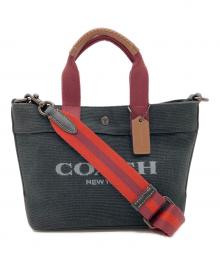 COACH（コーチ）の古着「トート20・カラーブロック　CU299」｜ブラック